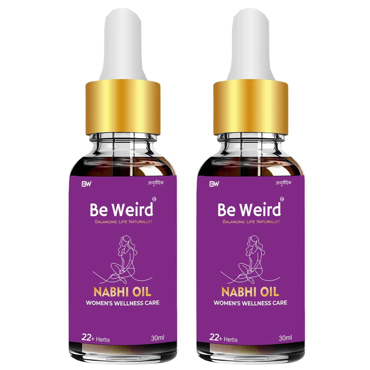 Be Weird Period Pain Relief Oil | Natural & Pure Menstrual Pain Relief Oil | Ayurvedic Belly Massage Oil for Cramps | Fast-Acting Relief for Menstrual Discomfort | Soothes & Relaxes | 30 ml (Pack of 2)-image-19