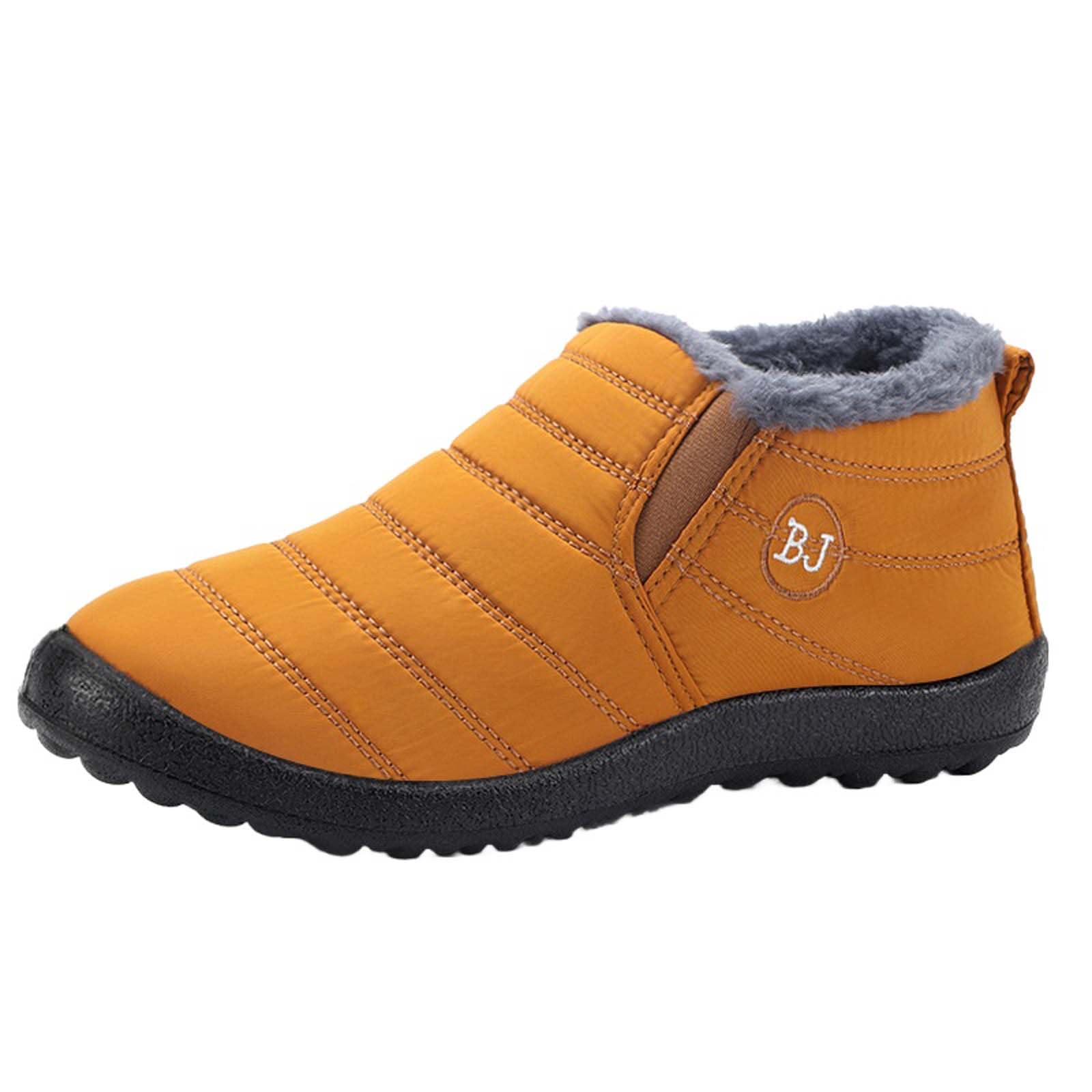 Snow Boots for Women Men Winter Fur Lined Warm Boots Waterproof Insulated Ankle Slip On Walking Comfortable Outdoor Boot Booties Anti-Slip Lightweight Shoes 2025 Fashion Casual Loafers