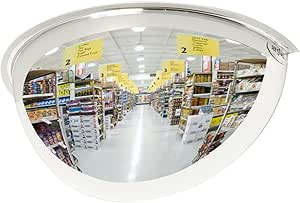 See All PV36-180 Panaramic Full Dome Plexiglas Security Mirror, 180 Degree Viewing Angle, 36" Diameter - Set of 2 asin的图片
