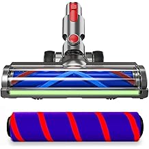 2 Replacement Vacuum Cleaner Heads for Dyson V7/V8/V10/V11/V15 | Anti-Tangle Motor-Driven Brush Roll with LED Light Dust Detection | Quick-Release Attachments for Carpets, Hardwood Floors &amp; Tiles
