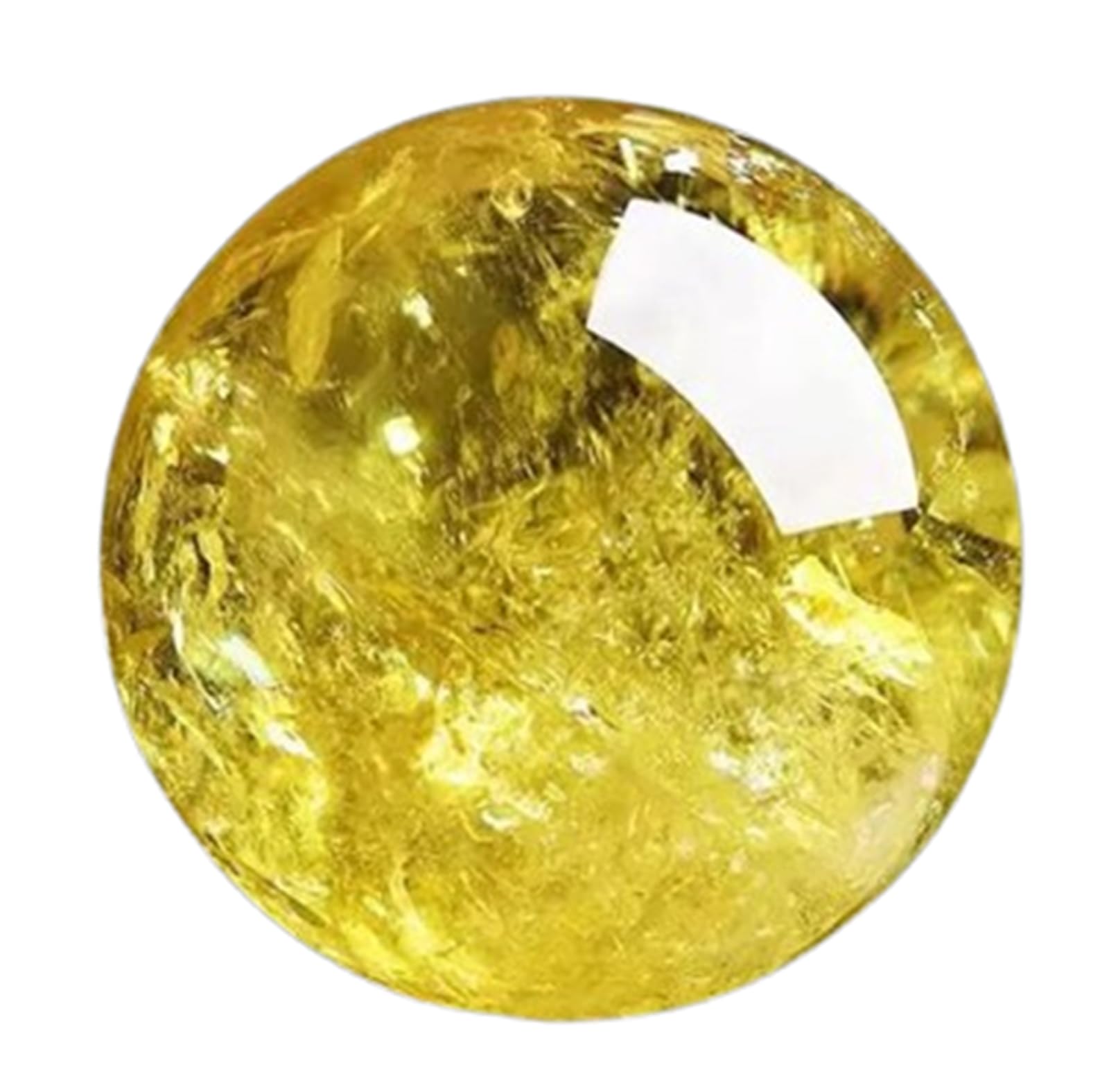 RVBLRDSE Citrine Quartz Crystal Ball with Wooden Stand,Modern Decoration Spiritual,Feng Shui Sphere Home Art Decorations,5~6cm Gemstone Stone