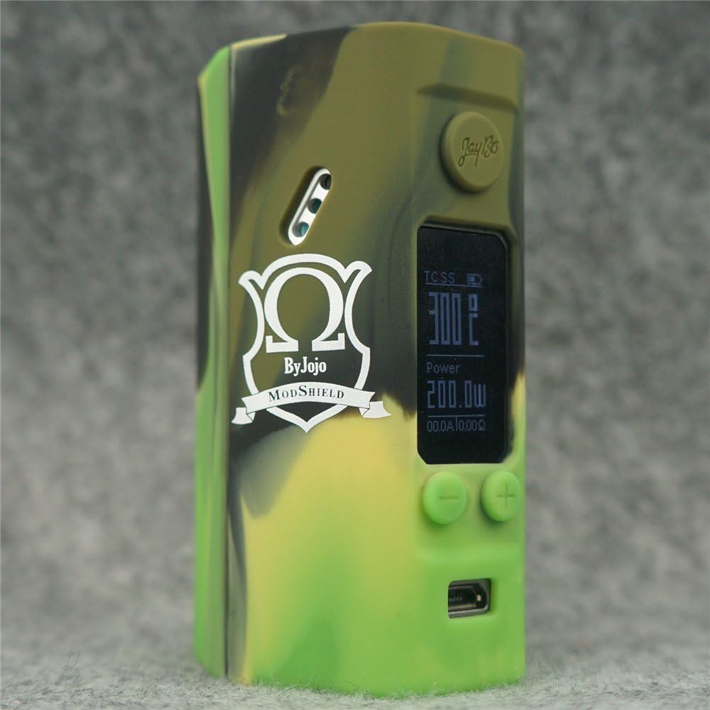 Silicone Case for Wismec Reuleaux RX200S MOD SHIELD ByJojo Skin RX 200 S Sleeve Cover Wrap (Camo)