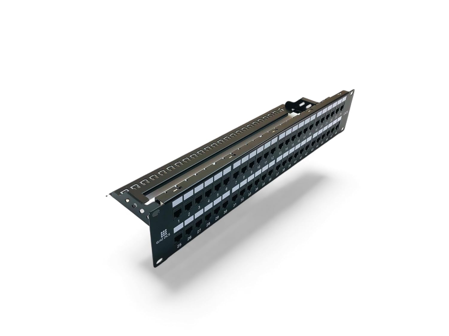48 Port Patch Panel 2U UTP with Inline Keystone CAT6 Coupler (Populated)