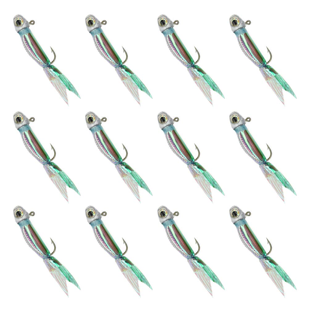 YZD Silverside Minnow Crappie Jig 12pcs