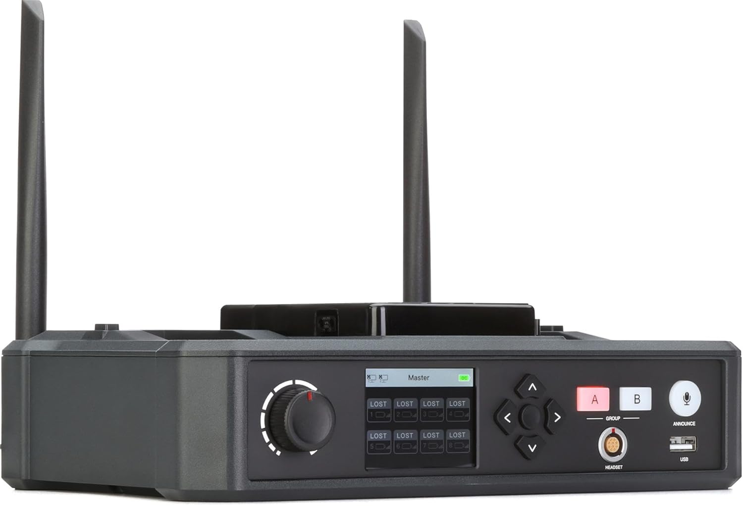 Hollyland Single HUB Base Station for Solidcom C1 Pro, 1.9GHz Full-Duplex Wireless Headset Intercom System for Team Communication with AB Grouping UAC Cloud Meeting Announcement