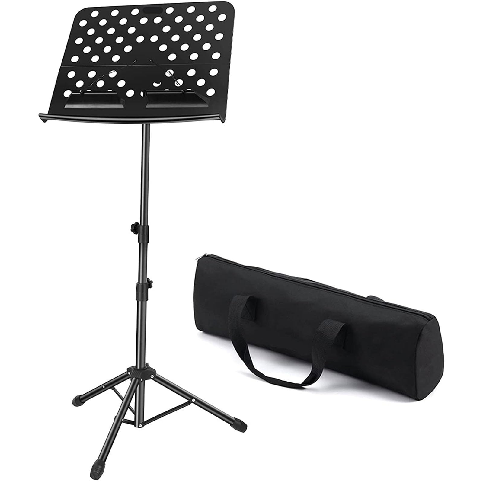 Leggio Portatile per spartiti, leggio Pieghevole in Metallo, Altezza Regolabile, Facile da riporre, leggio Universale per Chitarra, Violino, Guzheng