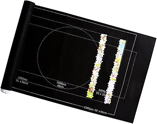 Puzzle Mat Roll,Puzzle Saver - 26X46 Inches Jigsaw Storage Mat Roll Up Saver Pad Portable Keeper for Up to 1500