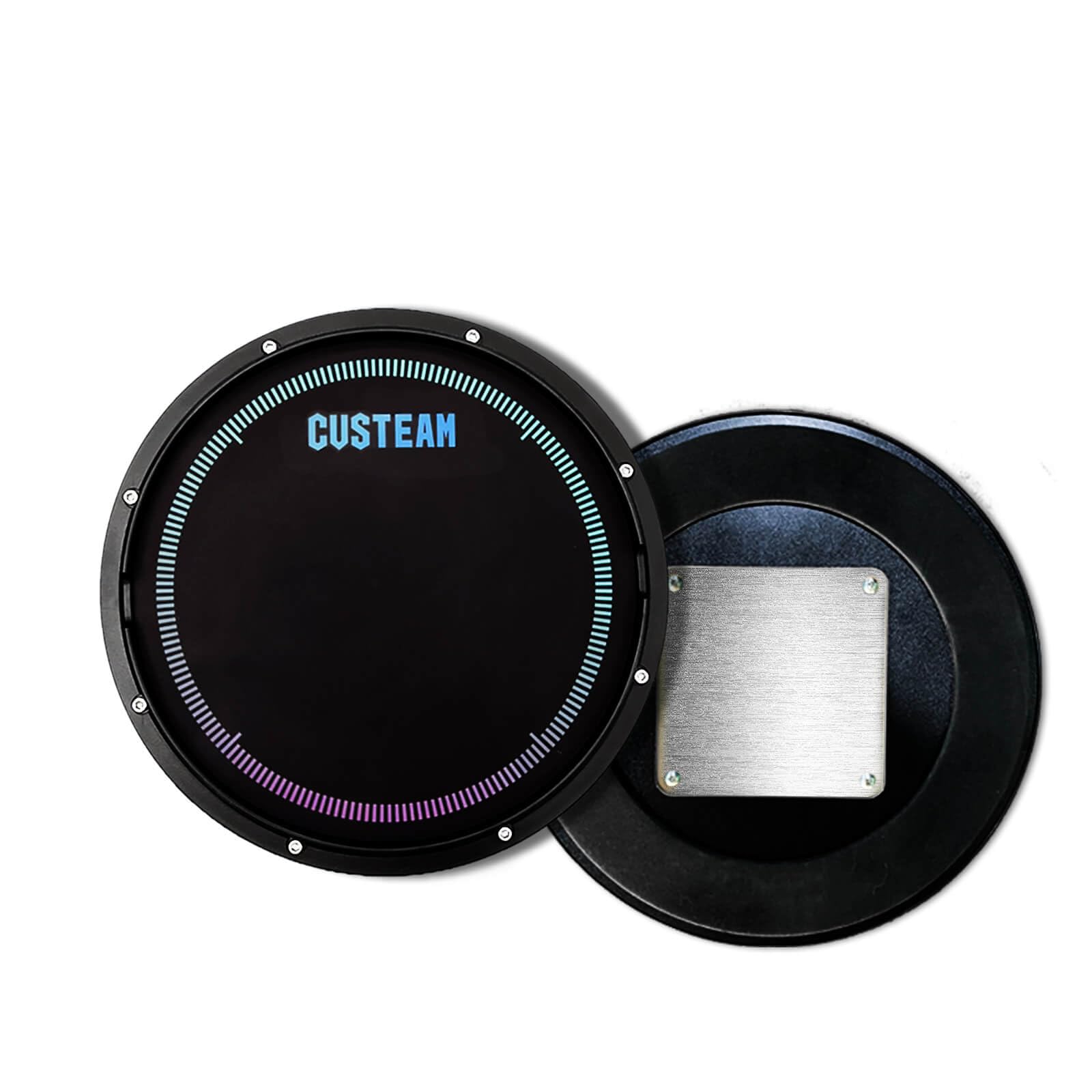 CUSTEAM Snare Drum Practice Pad 12inch - Silent Drum Pads - Practice Pads for Drummers with Adjustable Snare Simulator - Perfect for Drummer Practice, Portable and Durable