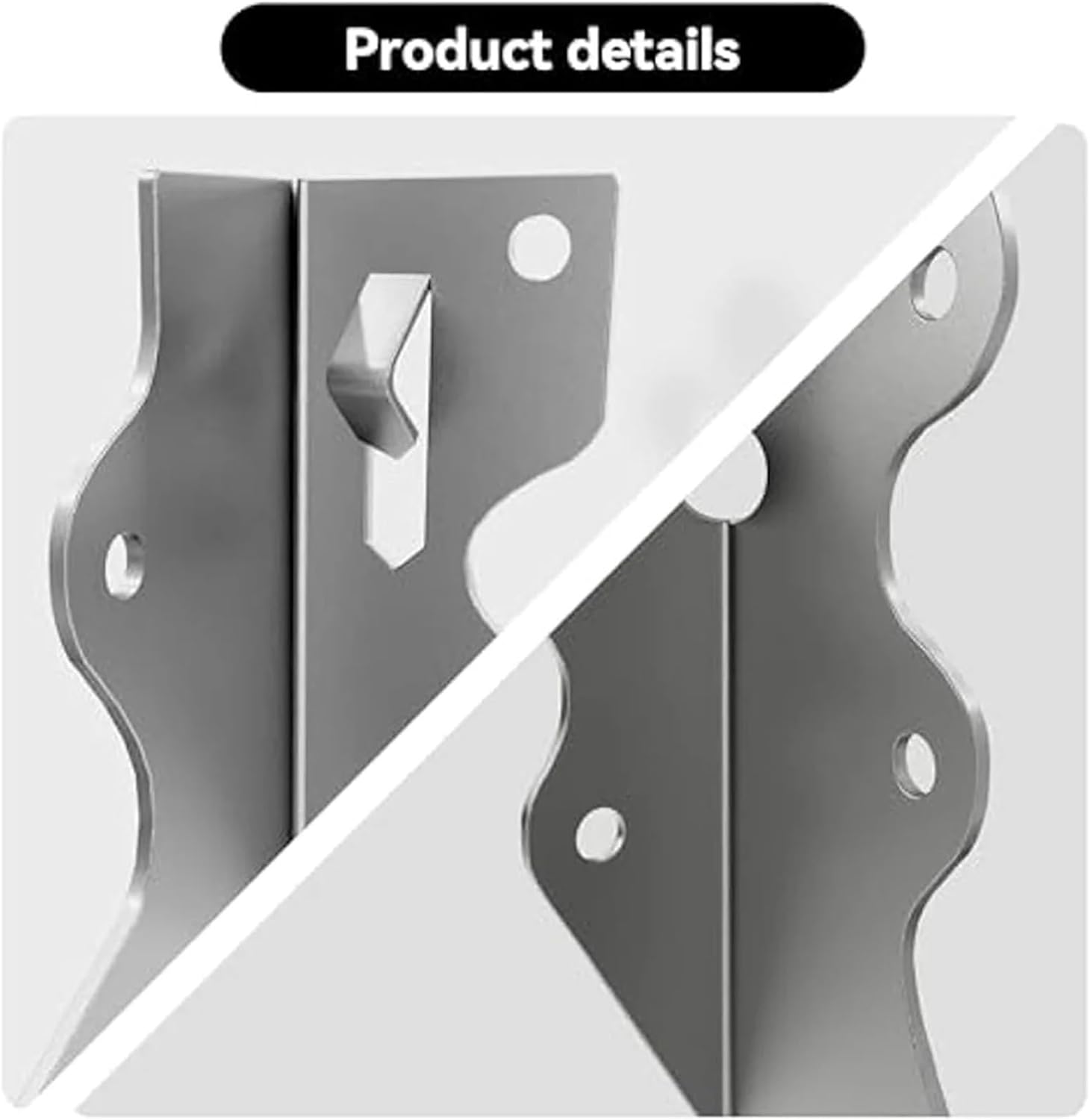 Folding Brackets 10Pcs Strong Tie Brackets LU24 2X4 Joist Hanger Galvanizing Face Mount Joist Hangers for Wood Ties Rafter Ties