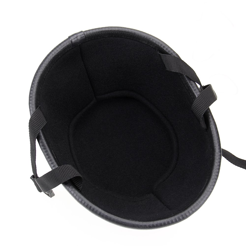 Cocoarm Casco semi-caschi per moto, con profilo mezzo viso, colore nero (XL)
