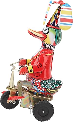 Miniatura 7 de Juguete de hojalata mecánica, juguete de pato en lata, hecho a mano, delicado reloj retro, juguete de cuerda para adultos, colecciones de regalo,