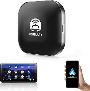 Wireless Android Auto Adapter, Android Auto Wireless Dongle, Plug & Play, Faster Auto Re-Connection for Android Phone, Convert OEM Wired Android Auto to Wireless