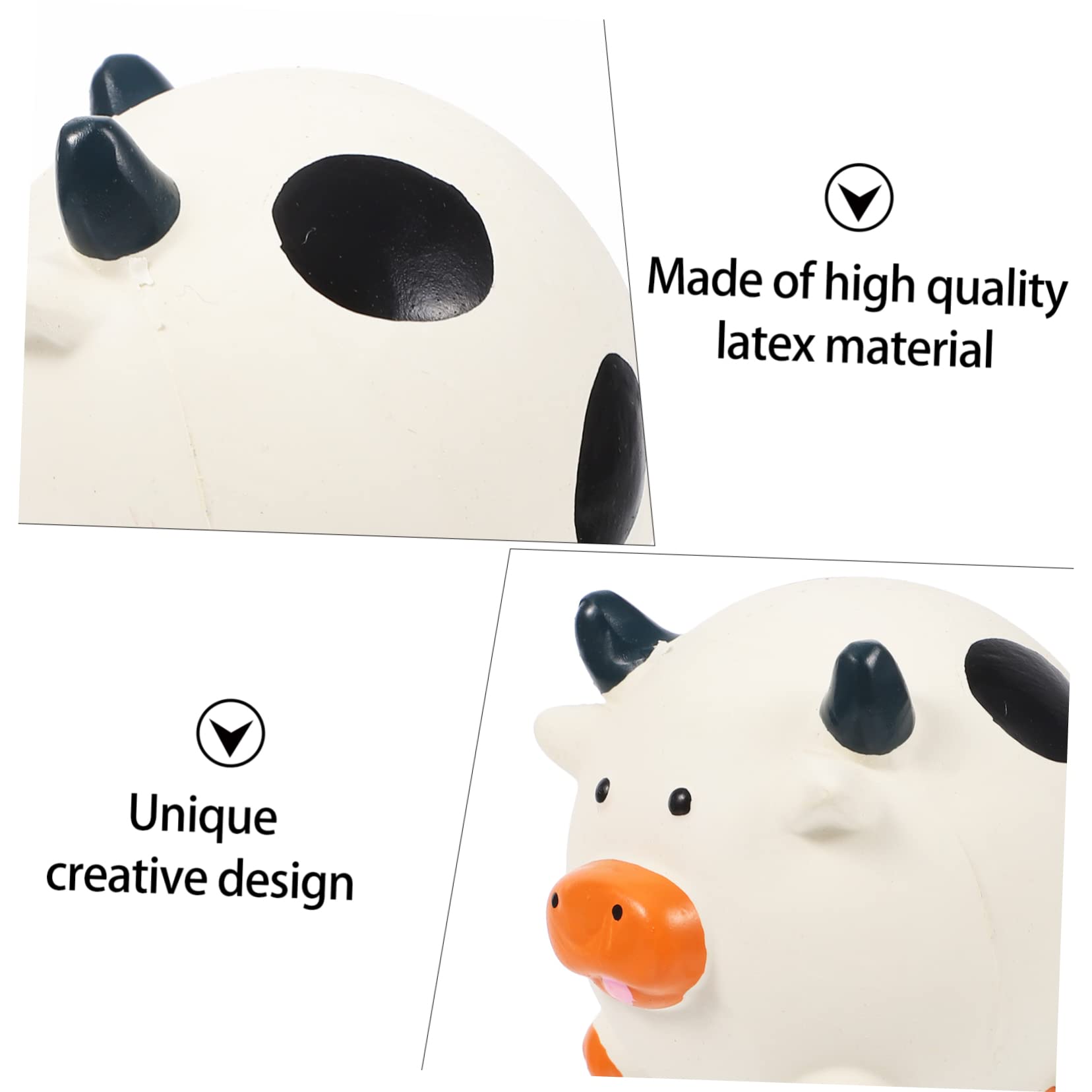 Kisangel 9piezas Juguetes De Perro De Cartoon Látex Juguetes Masticables Sonido para Mascotas Incluye Cerdito Pollito y Vaca para Cachorros