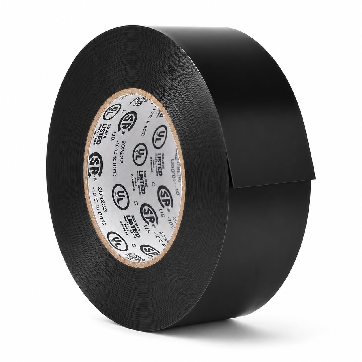 GGR Supplies EL-766AW Black General Purpose Electrical Tape, 1.5 Inch x 66 Feet, 7 Mil PVC, UL/CSA Listed Core, 600V Flame-Retardant Insulation for Wire Splicing, Bundling &amp; Color Coding, Pack of 1
