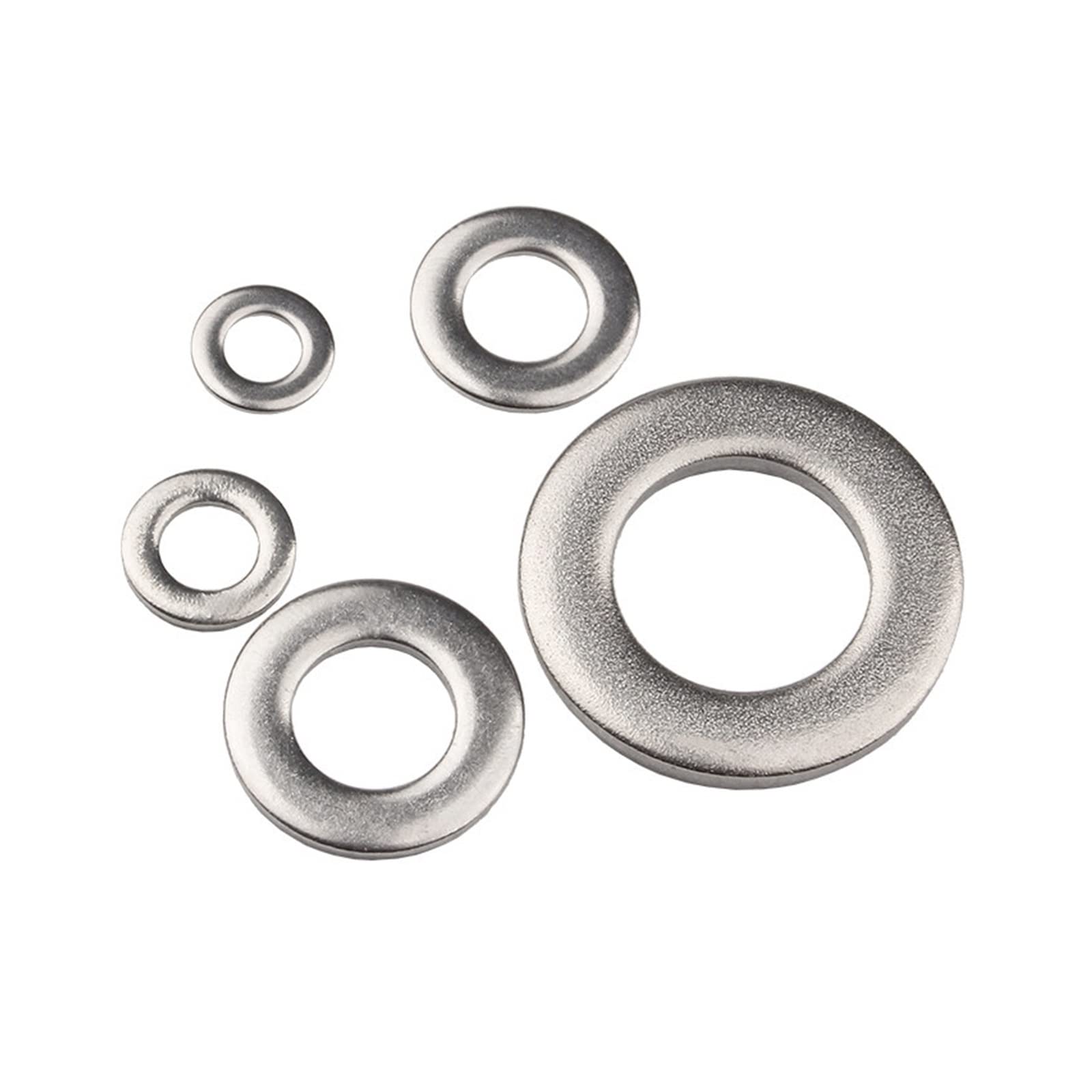 1/2/50p M1,6 M2,5 M3 M4 M5 M6 M8 M10 GB97 304/A2-70 Edelstahl Flache Maschine Metall Unterlegscheibe Dichtungsringe.Hardware-Zubehör(M16 10pcs)