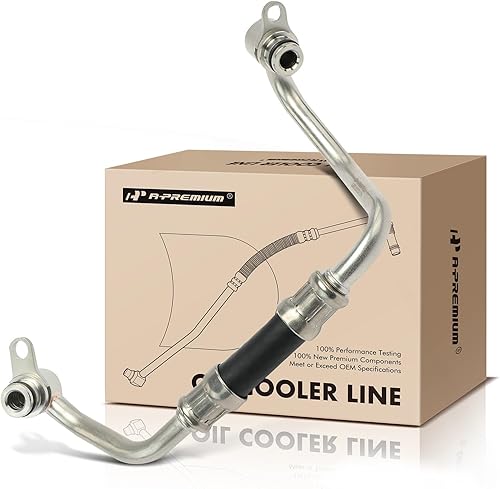 A-Premium Línea de refrigerante del turbocompresor compatible con BMW 535i 2008-2010, 535i xDrive 2009-2010, 535xi, 740i, 740Li, X6, 135i, 135is, 1