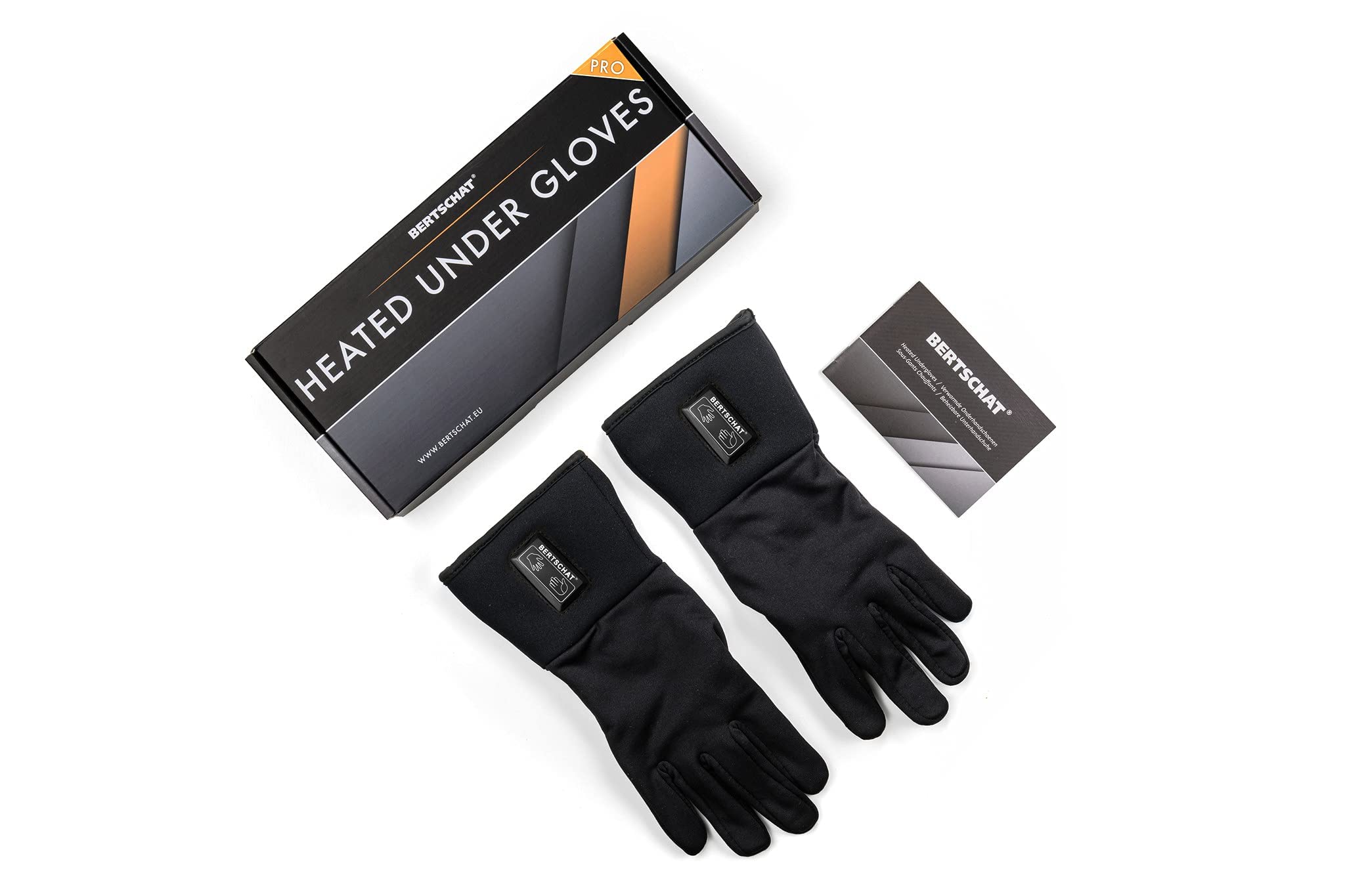 BERTSCHAT Guanti sottopensili riscaldati PRO, Dual Heating – Guanti invernali per uomini e donne – Guanti termici touch screen con riscaldamento a batteria – per caccia, sci, moto, bicicletta