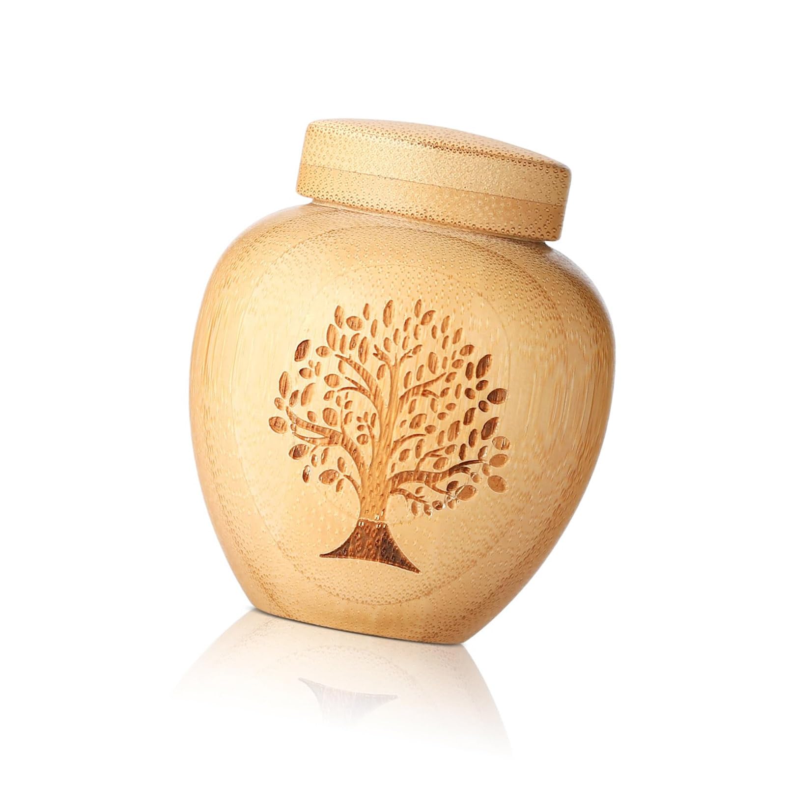 Hredyqw Memorial Cremation Urn Wooden Pet Cremation Ashes Casket Creative Pet Urn Casket Accessories