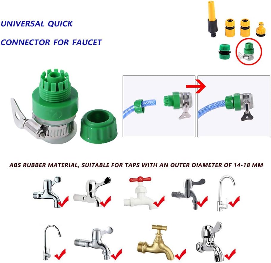 SAMIR Multisize garden hose conversion connector Kits,Water Tap