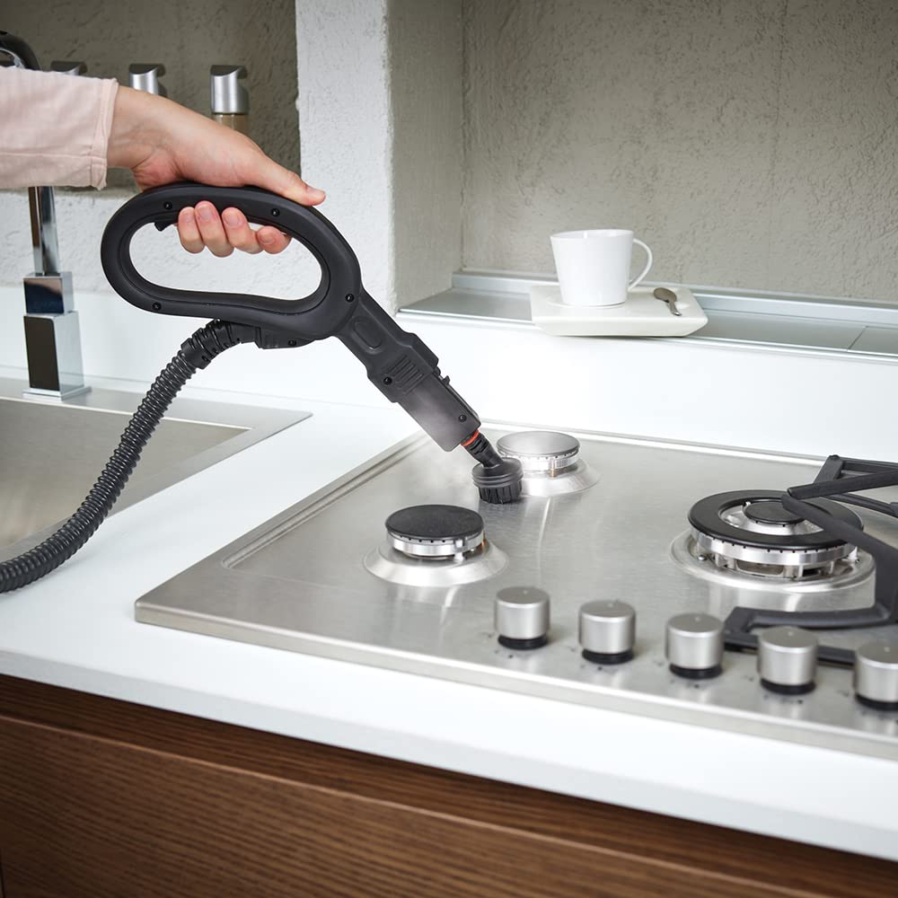 Polti Vaporetto Smart 35 Mop Limpiador a Vapor con Cepillo Vaporforce, Caldera de Alta Presión de 3.5 Bar, 1800 W, 1.6 litros, plástico, Acero Inoxidable, Verde