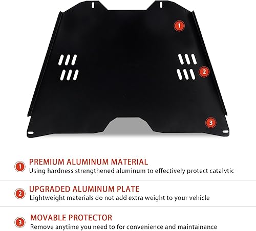 Miniatura 3 de Escudo de protección de convertidor catalítico protector de seguridad catalítico de metal compatible con Toyota Tundra 2007-2021 #Reemplazar