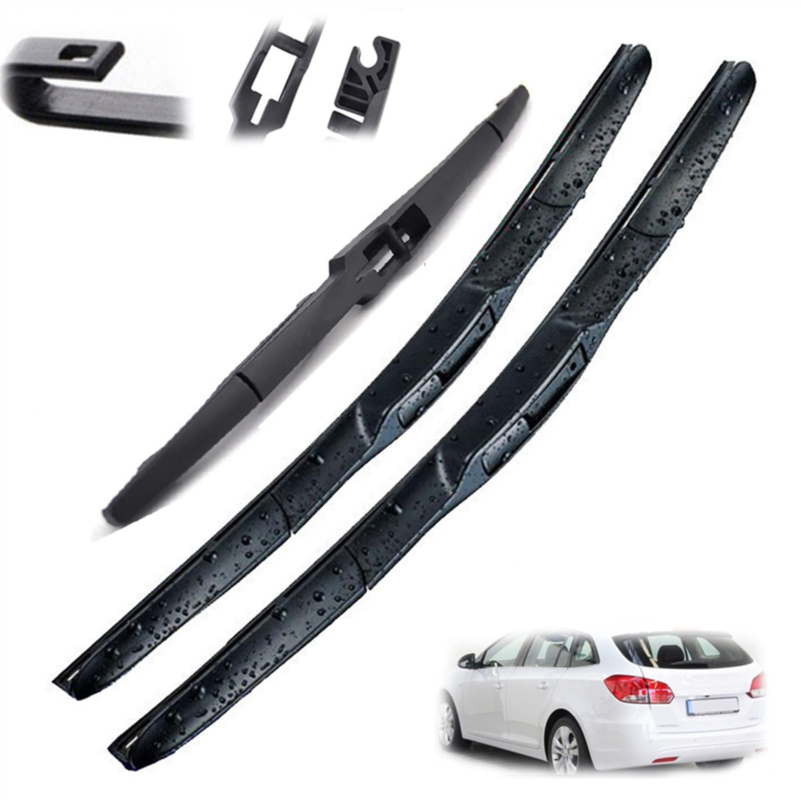 24"+18"+10" Przednie i tylne pióra wycieraczek Zestaw wycieraczek samochodowych, do Chevroleta, do Cruze Estate Wagon J300 2009-2015
