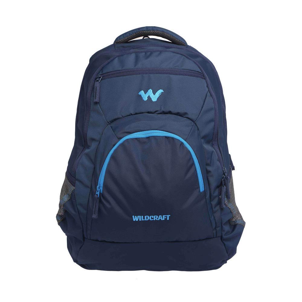wildcraft Unisex 2 Compartment Zip Closure Backpacks (Blue_Free Size)-picture-12