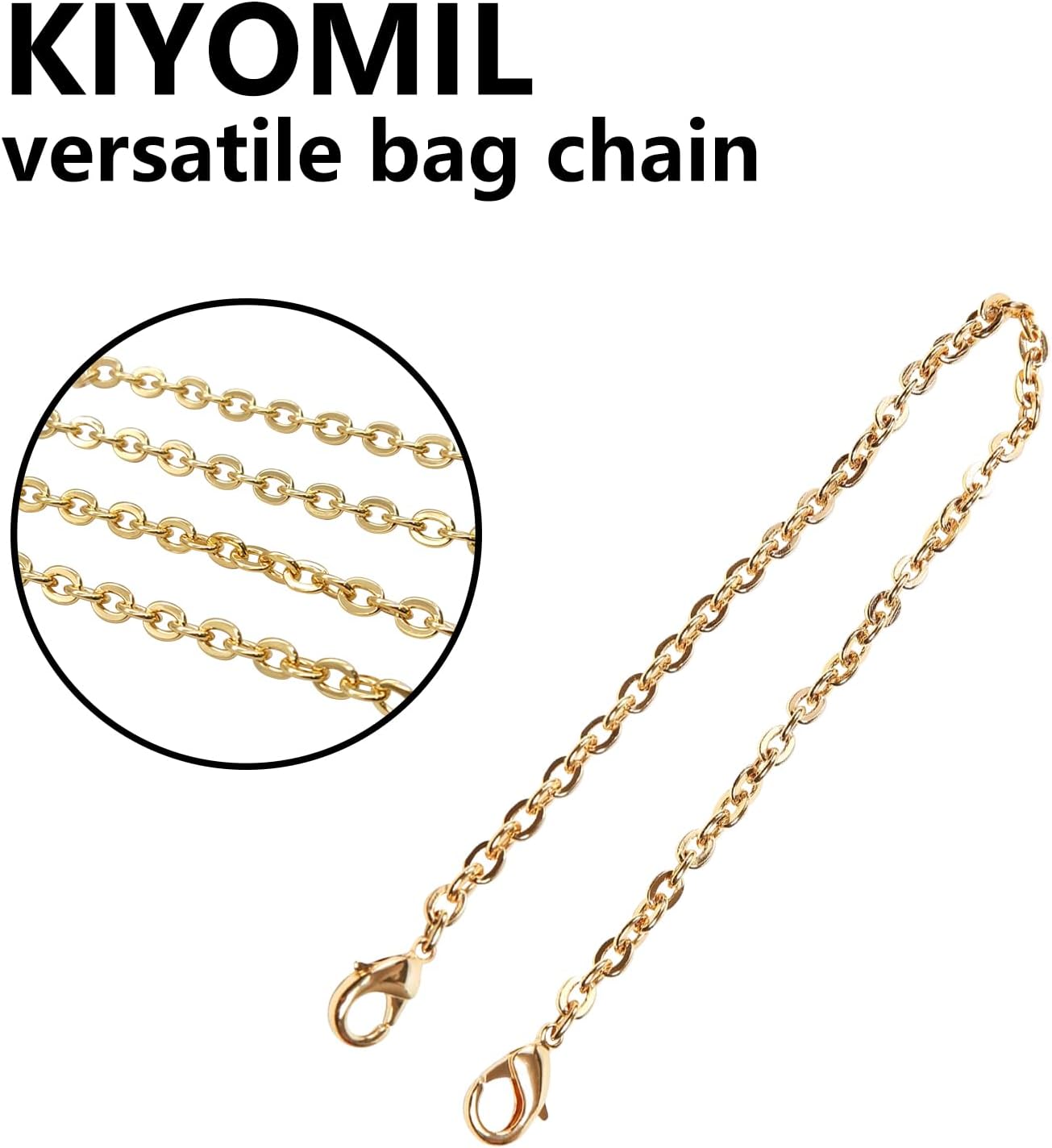Bag Chain Strap for Handbag Replacement,Gold Purse Chain Accessories Shoulder Straps Crossbody