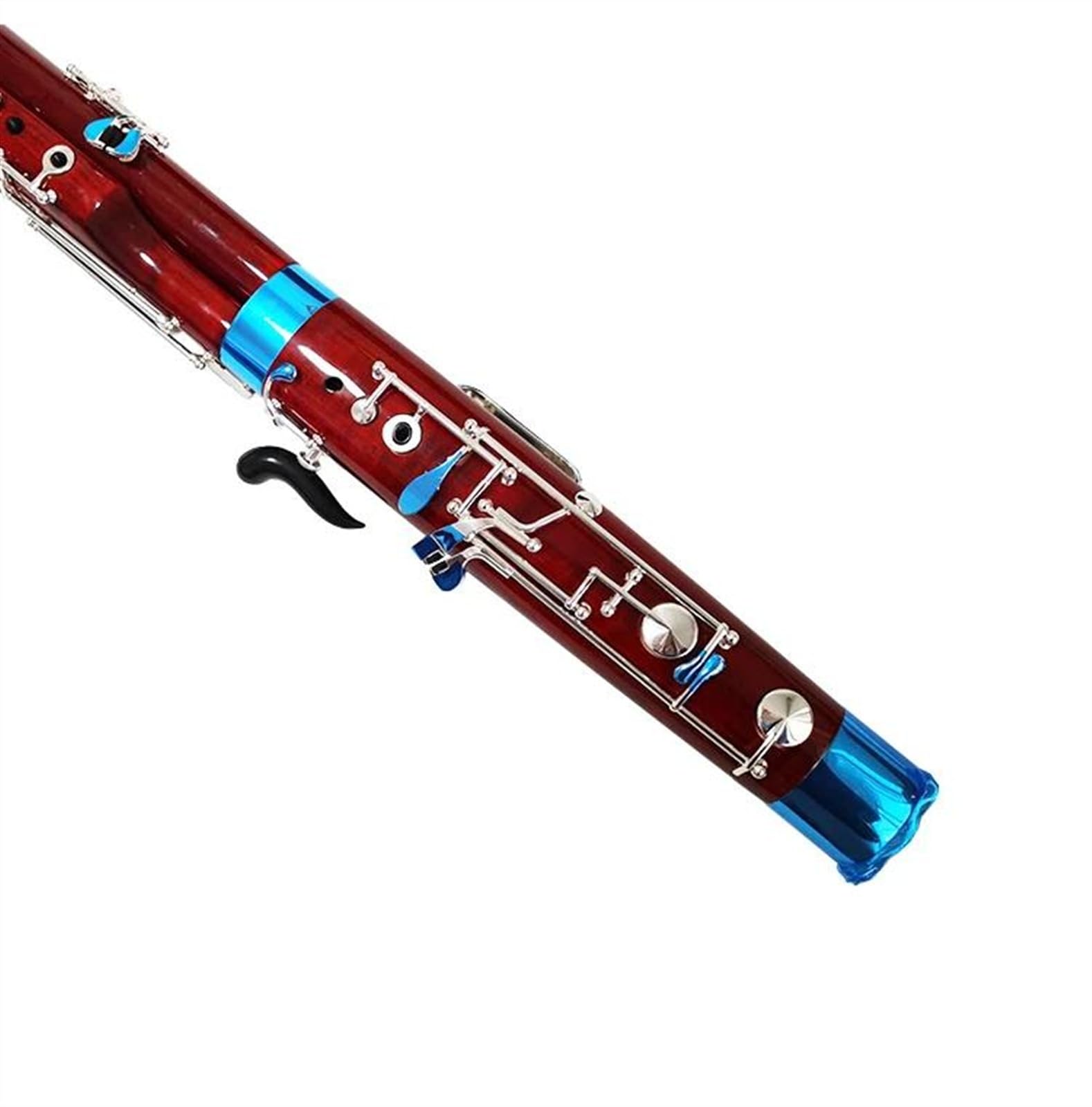 Colore Legno Chiave C Fagotto Chiave Nichelata Strumenti Musicali A Fiato Con Custodia Accessori Fagotto Per Principianti