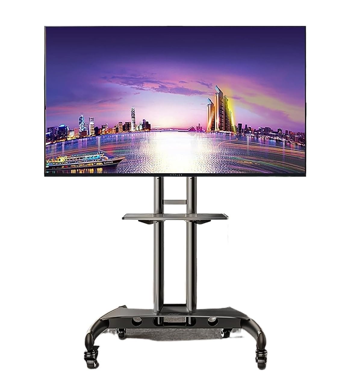 OLSKFUH Mobile Tv Stand, Rolling Tv Stand, Mobile Tv Cart, Tv Universal Bracket, Mobile Tv Cart, Integrated Monitor Hanger,