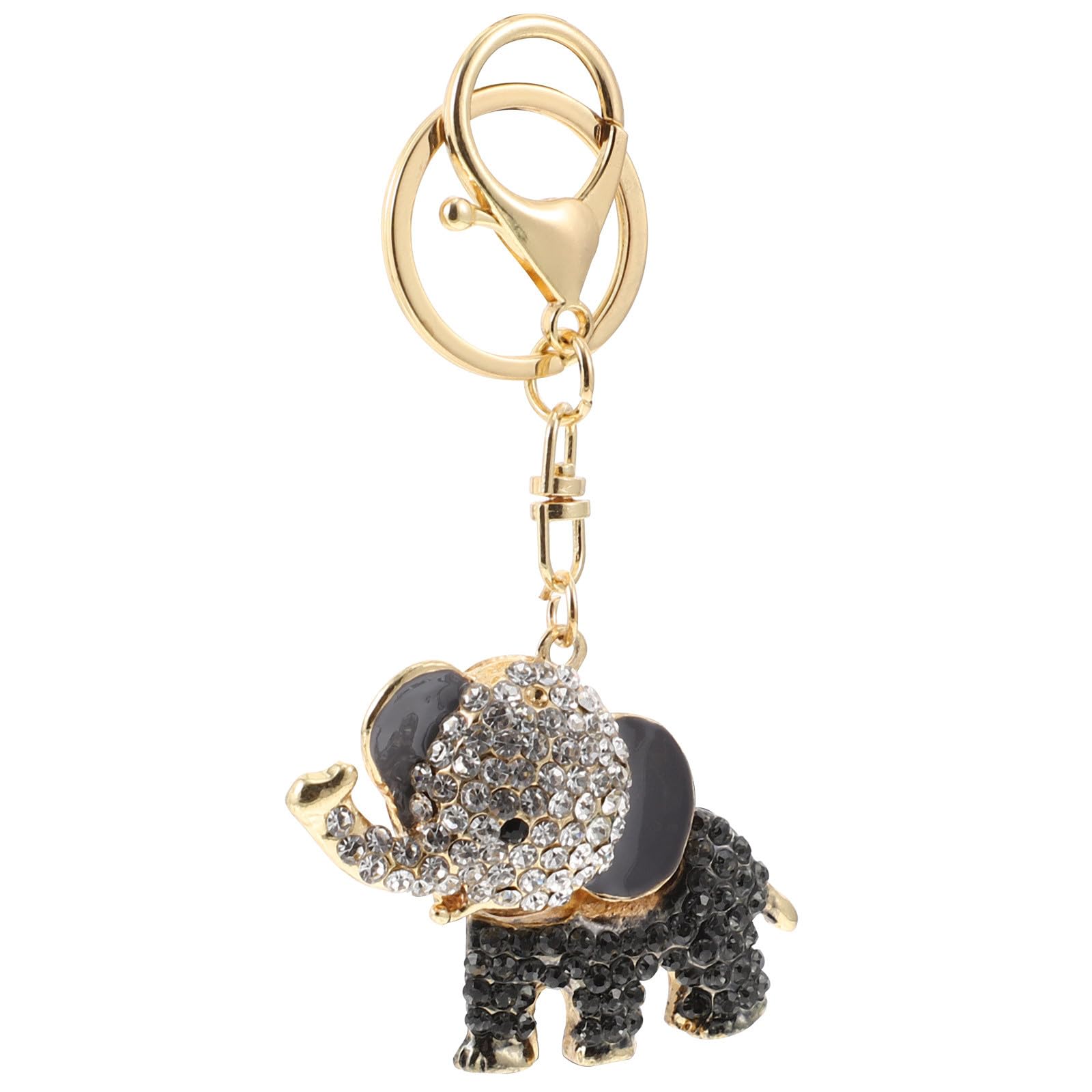 BESTonZON Elephant Key Ring Car Pendant Bag Charm Alloy Key Holder for Handbags and Outdoor Accessories