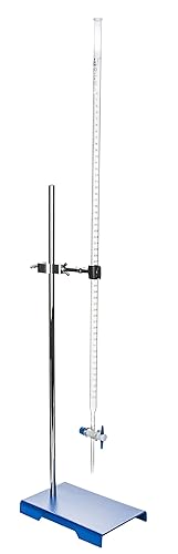 Eisco Labs Advanced Titration Kit - Bureta de 1.7 fl oz - Borosilicato Clase A, varilla de 24 pulgadas (23.6 in), base pesada de 8 x 5 pulgadas,