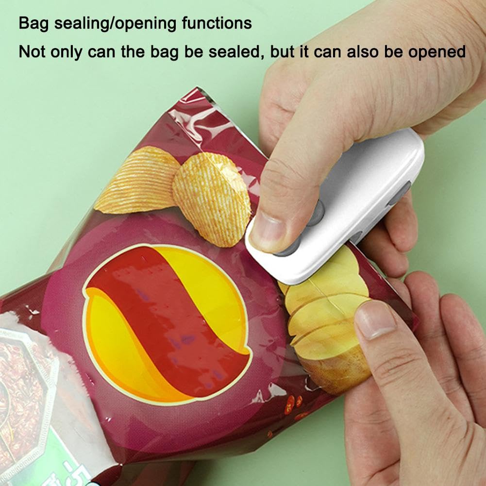 USB-Beutelversiegler Mit Cutter – Handlich, Wiederaufladbar, 3 Temperaturstufen