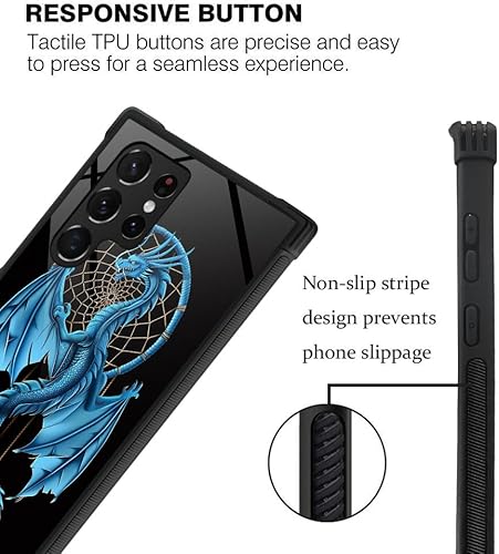 Miniatura 10 de CARLOCA Funda compatible con Samsung Galaxy S22 Ultra, diseño gráfico de identidad de gato Mumbai Clivia, a prueba de golpes, antiarañazos, para