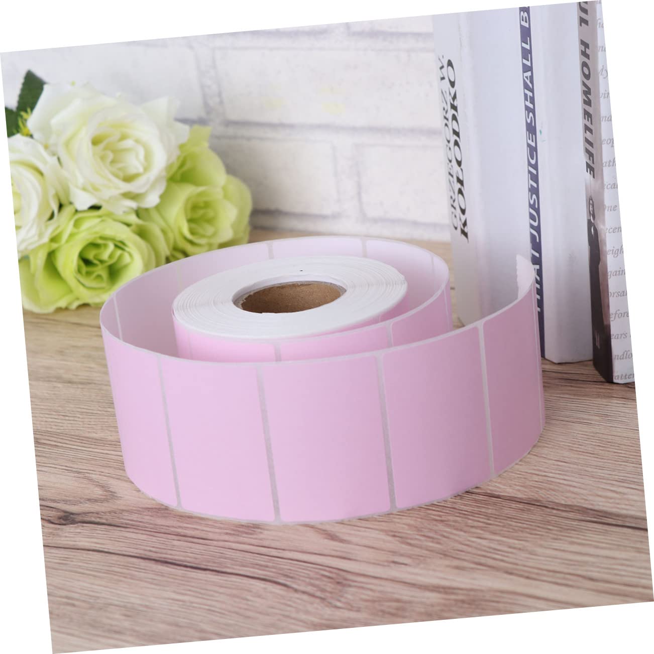 Operitacx 4pezzi Etichette Termiche Colorate Autoadesive Carta Termica Per Stampanti Etichette Per Ufficio e Cucina Rosa Facili Da Scrivere Odore