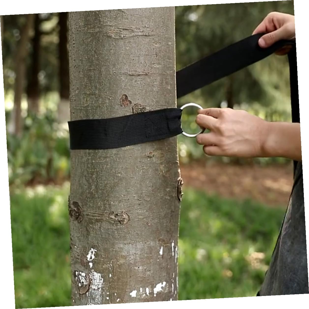 Generic 6pcs Adjustable Nylon Hammock Straps with S-Hooks Tree Swing Hanging Rope Kit for Outdoor Camping Patio Backyard Use