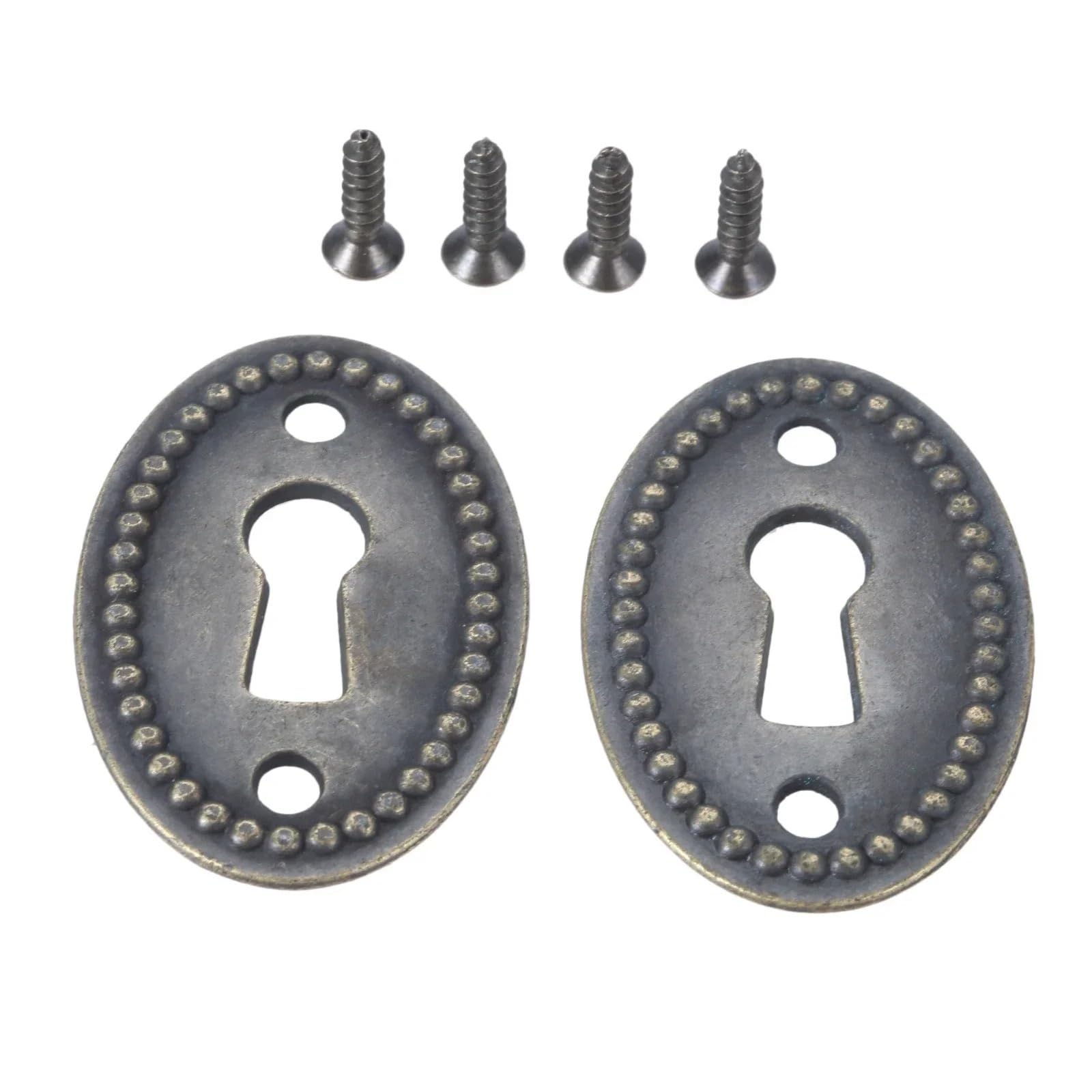 20/10/2 Pcs Antique Bronze Color Oval Shape Carved Hollow Connectors Jewelry Furniture Hardware(20pcs)