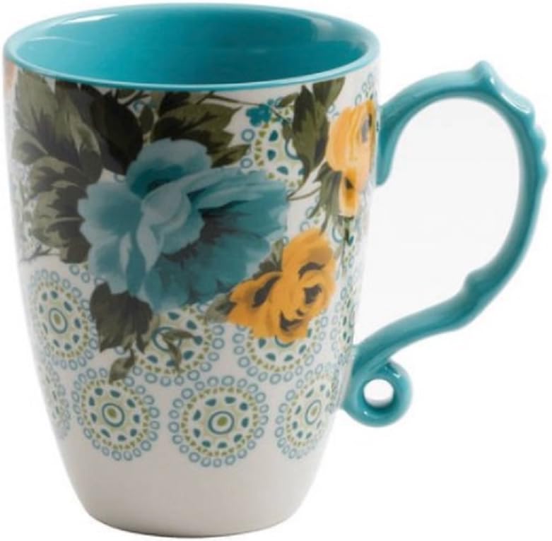 Rose Shadow 24-Ounce Floral Jumbo Latte Mug