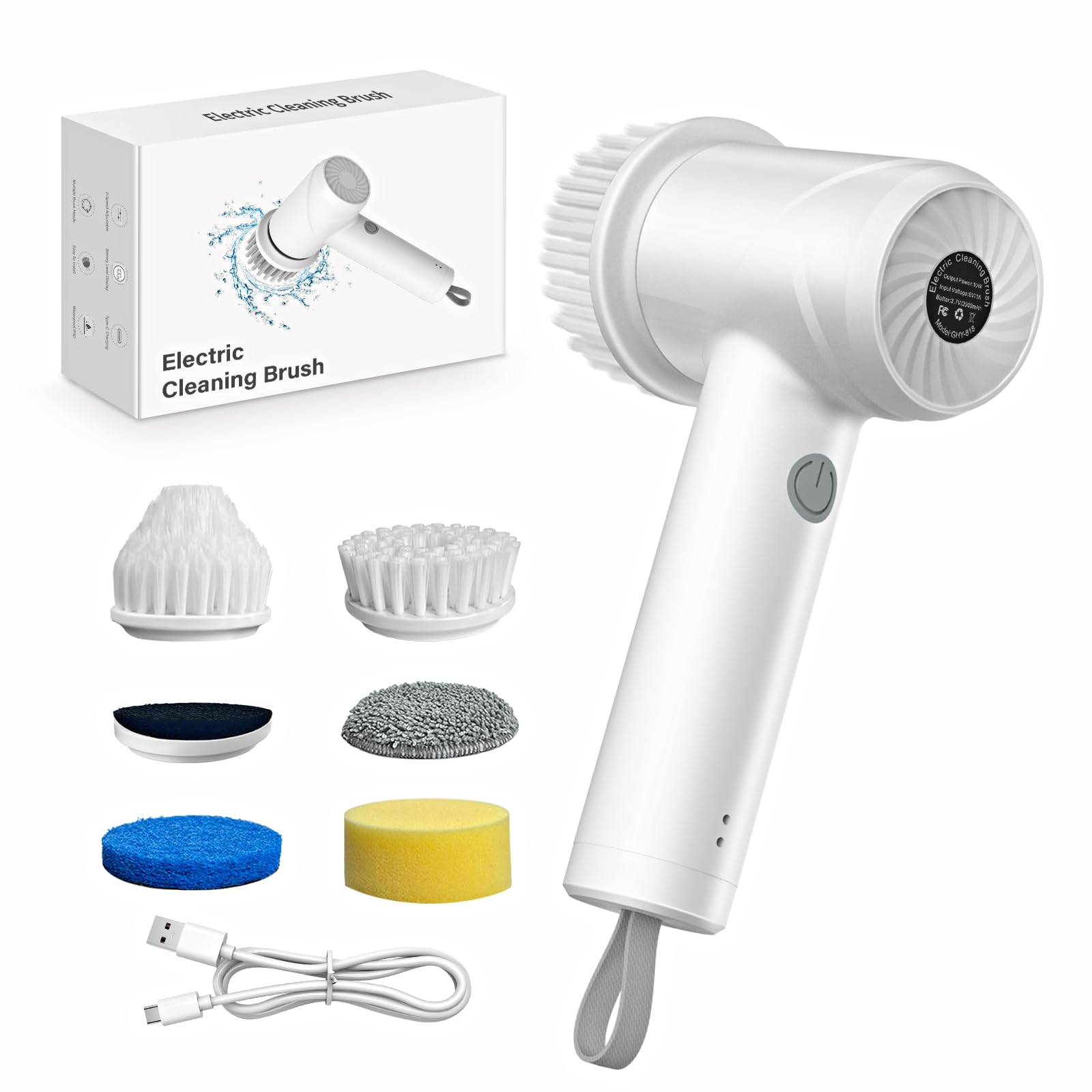 電動掃除ブラシ スティッククリーナー 本体 Amazon｜IYGLKD 電動バスブラシ お風呂掃除 強力洗浄 2000mAh 大容量