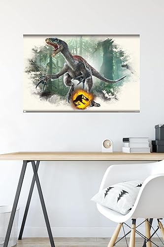 Miniatura 4 de Trends International Jurassic World Dominion - Póster de pared focal Therizinosaurus, 22.375 x 34 pulgadas, versión premium sin marco