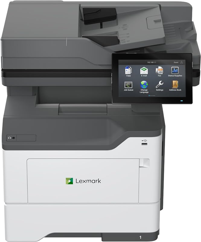 MX632adwe Multifunction Mono Printer Wired & Wireless Laser - Monochrome - TAA Compliant - Copier/Fax/Printer/Scanner - 50 ppm Mono Print - 1200 x 1200 dpi Print - Automatic Duplex (38S0900)