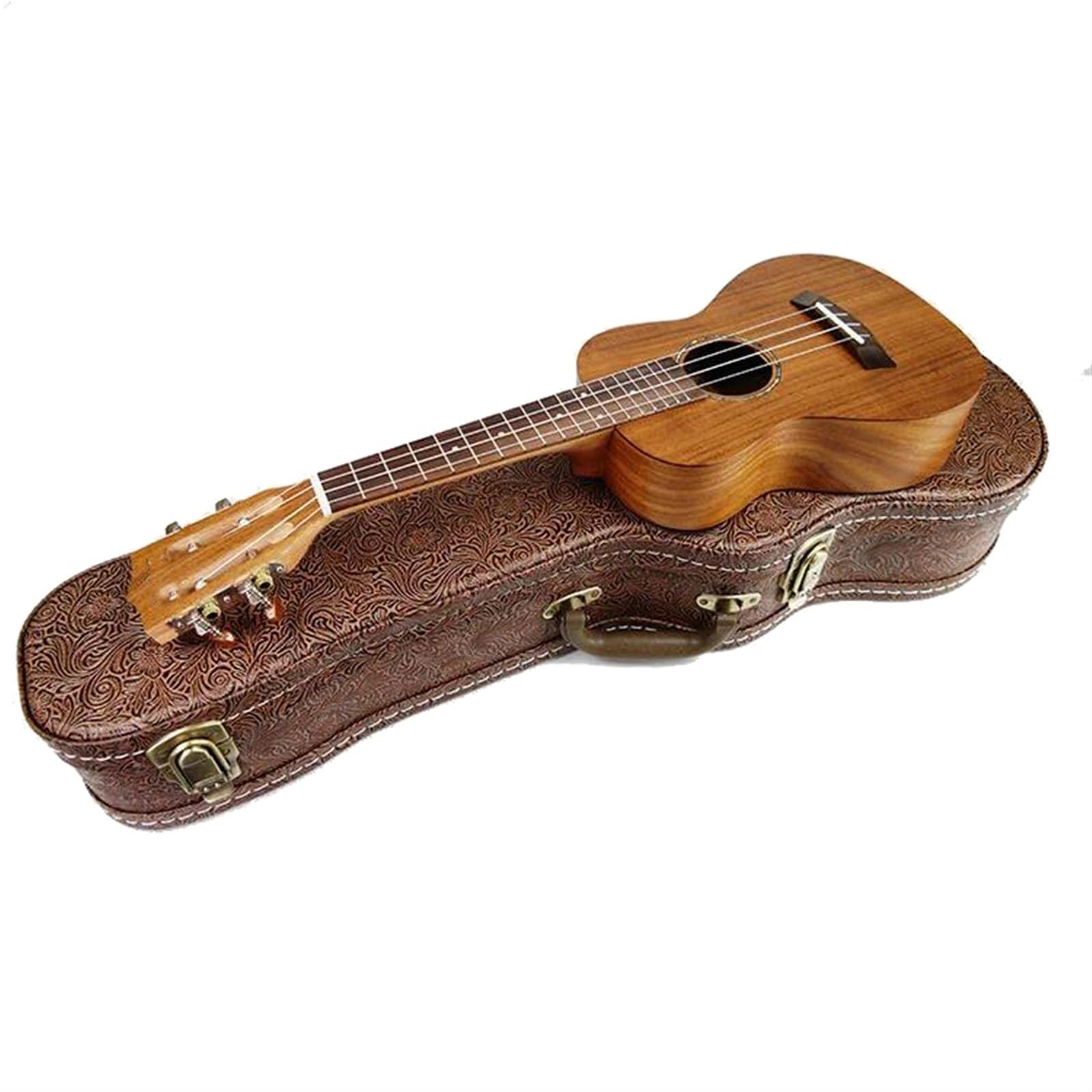 ukulele 26 Top Per Chitarra Hawaiana Tenore A 4 Corde Per Ukulele Elettrico In Legno Massello Di Acacia Con Scatola EQ +