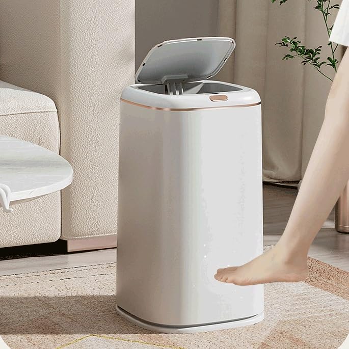 Trash Can Sensor Automatic Household Trash Bin Bathroom Toilet Narrow Trash Bin Kitchen Garbage(40L) image 5
