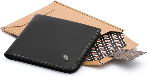 Miniatura 6 de Bellroy Hide  Seek Cartera diseño plegable de cuero delgado protección RFID capacidad para 5  12 tarjetas monedero sección de notas planas bolsillo