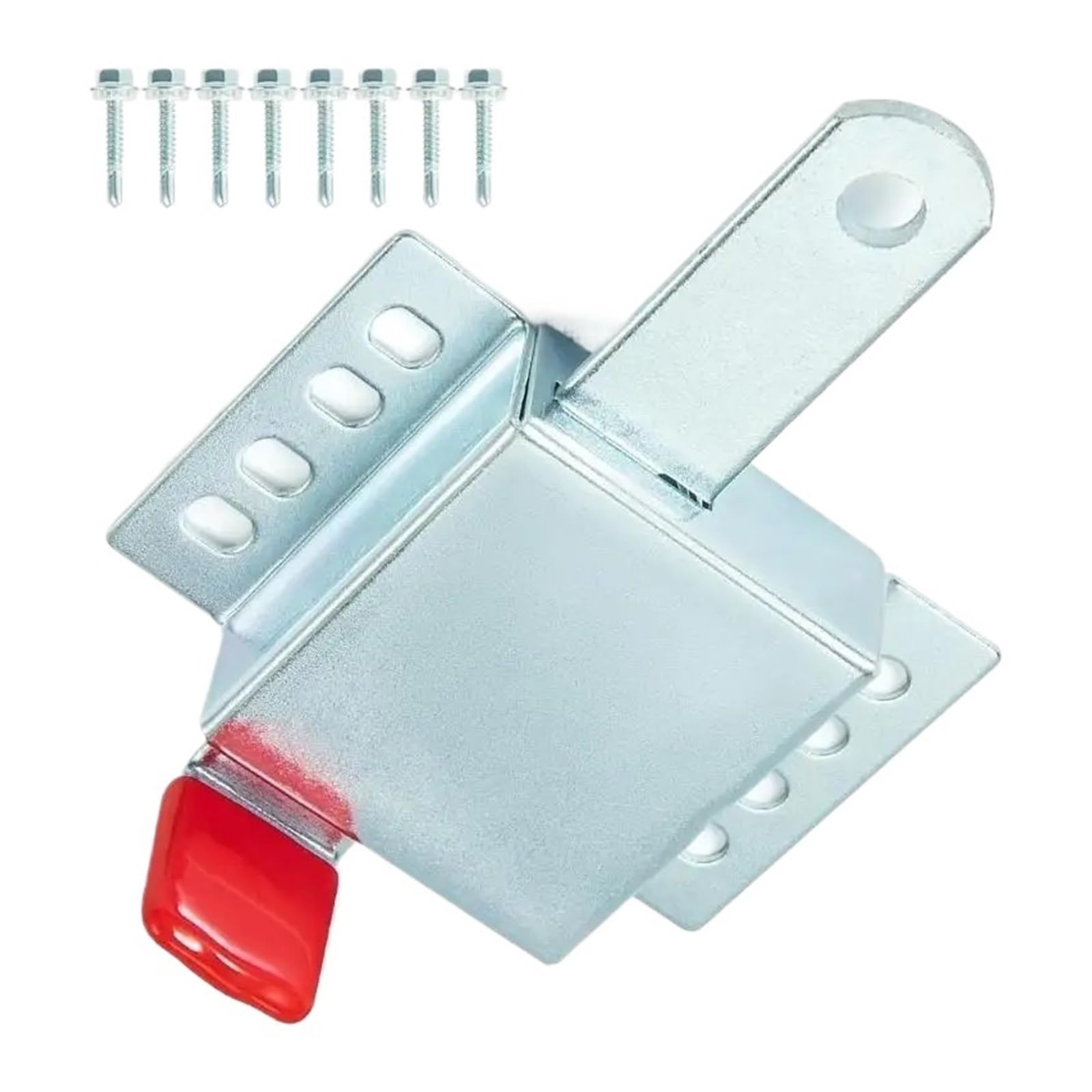 2pcs Not Theft Garage Door Lock Reinforced Steel Bolt Double Side Mounting Easy Secure Setups for House for Garage Door