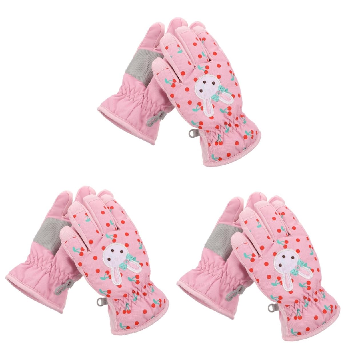 INOOMP 3 Pares De Guantes De Esquí Preciosos Guantes Resistentes Agua para De Invierno para Niños De Snowboard para Niña De Invierno