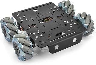 OSOYOO 4WD Omni Wheel Robotic Mecanum Wheel Robot Car Platform Chassis with DC 12V Speed Encoder Motor for Arduino/Raspberry Pi/Micro:bit DIY - coolthings.us