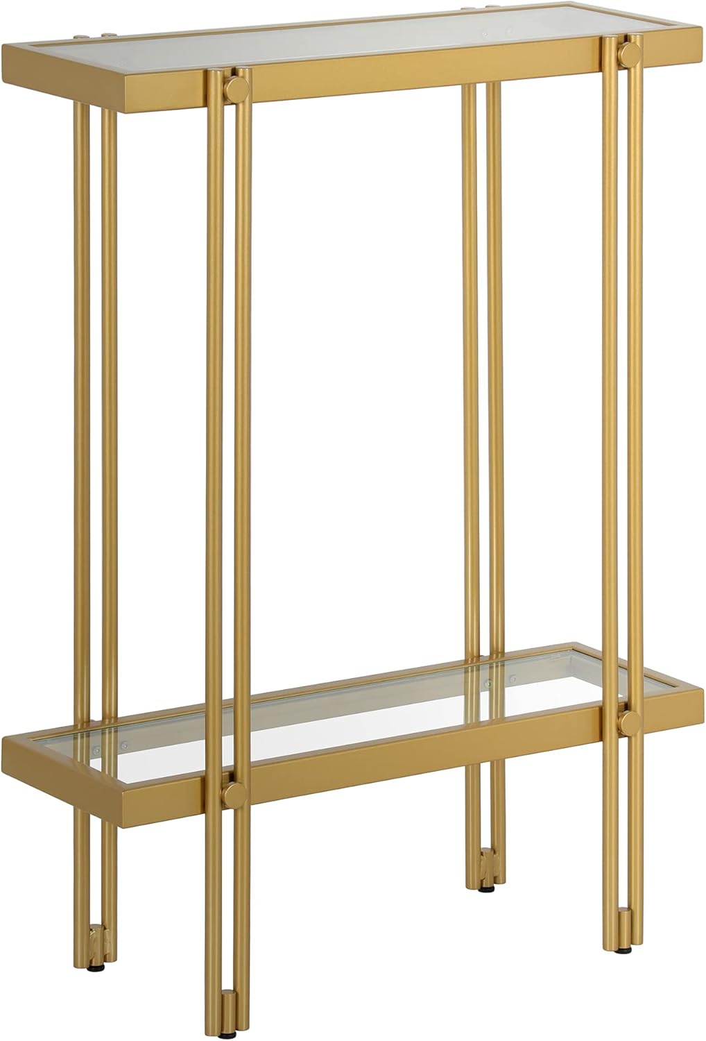 Amazon.com: Henn&Hart 22" Wide Rectangular Console Table in Brass ...