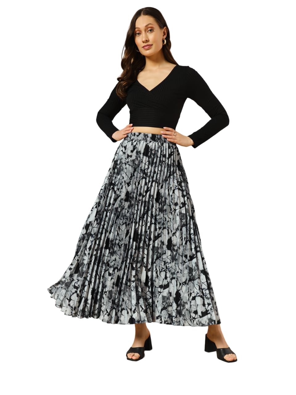 kzully Crepe Western Women's Skirts-picture-29