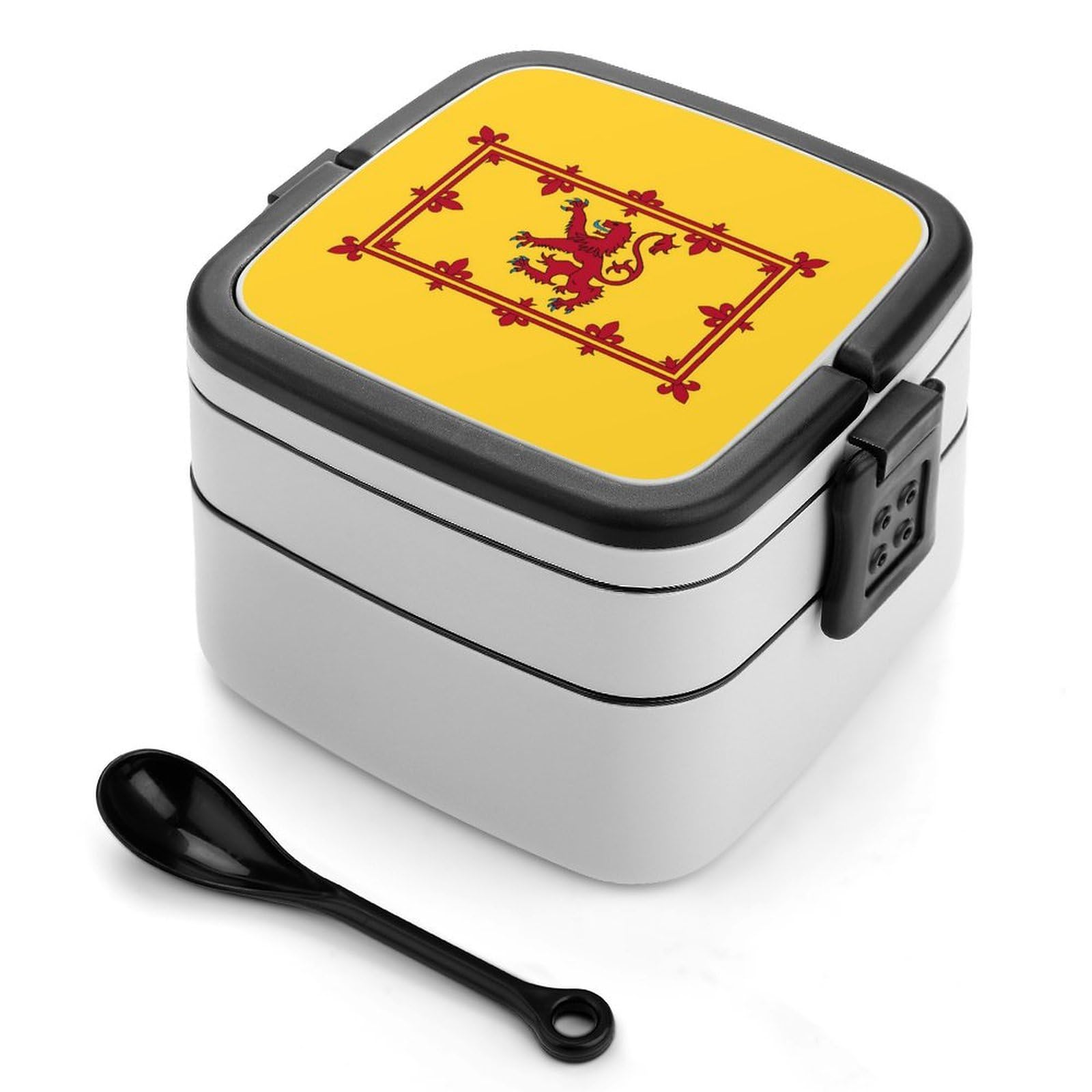 CGSBNGHA Scotland Flag Bento Lunch Box 2 Layer Lunchbox Food Container for Adults Office